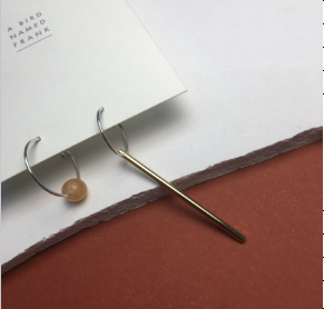 Earrings Mismatch Falling and Rolling Stone Jasper