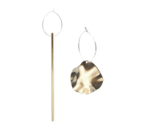 Earrings Mismatch Falling Light and Autumn Leaf