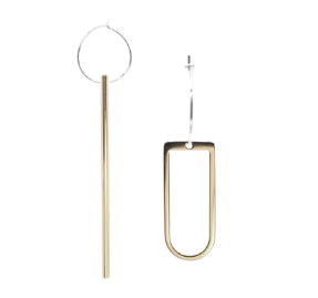 Earrings Mismatch Falling Light and Half Full