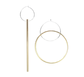 Earrings Mismatch Falling Light and Midday
