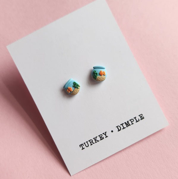 Earrings Studs Fishbowl Mini