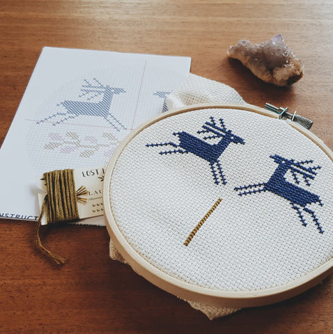DIY Xstitch Floral Bokkies