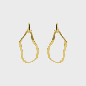 Earring freddy medium hoop gold