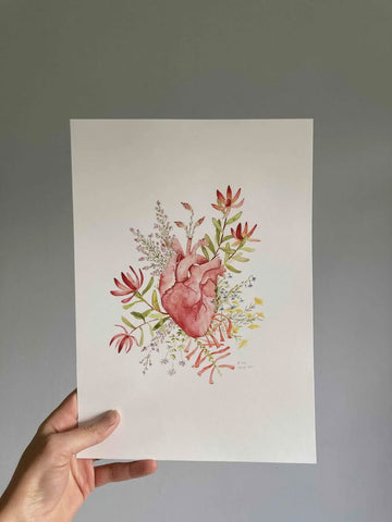Print A4 Fynbos Heart