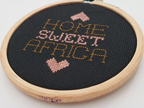 DIY Xstitch Home Sweet Africa