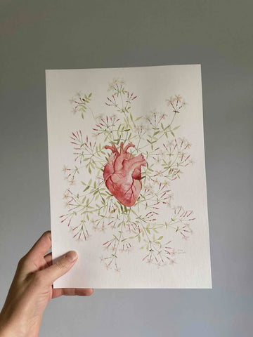 Print A4 Jasmin Heart