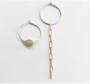 Earrings Mismatch Ladder and Rolling Stone