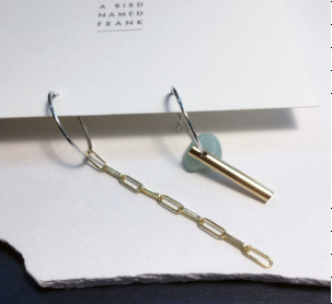 Earrings Mismatch Ladder and Warming Jadeite