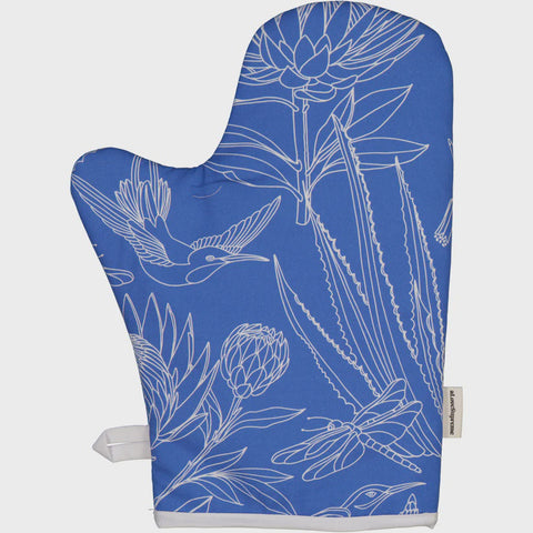 Oven Gloves (Single) / Bloom Essence (Cream on Blue)