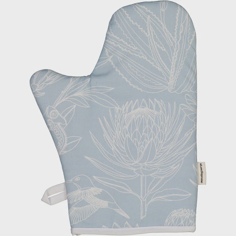 Oven Gloves (Single) / Bloom Essence (Cream on Sky Blue)