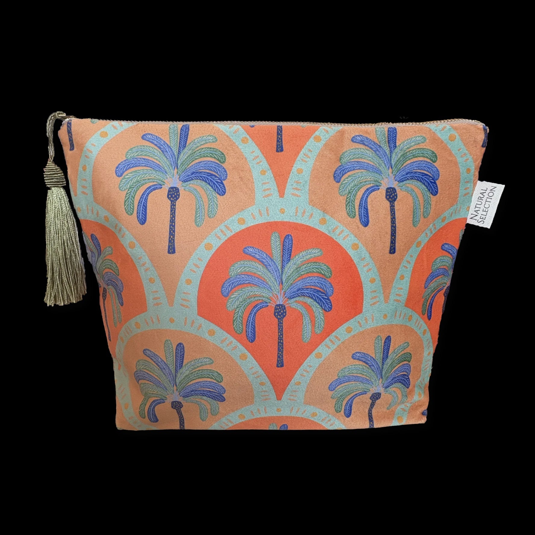 Make Up Bag Palma Sunset Velvet With Tassle