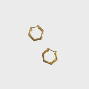 Earring phoebe hoops gold