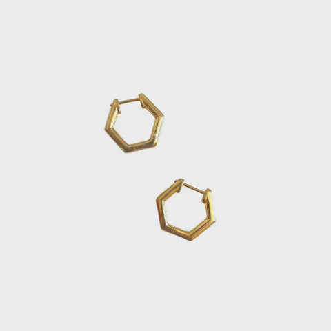 Earring phoebe hoops gold