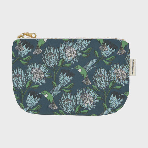 Pouches (Standard) / Protea (Blue On Gunmetal)