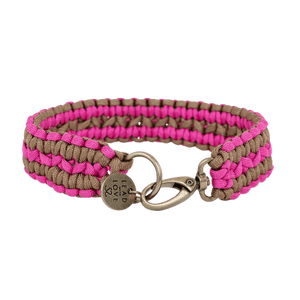 Double Wide Collar Dark Pink/Bronze M+