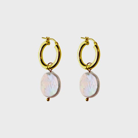 Earring sally hoops gold