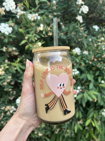 Glass Printed Self Love