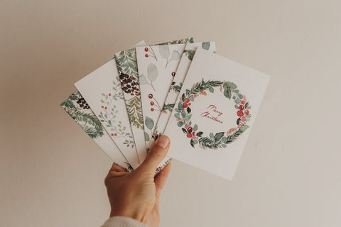 Cards Set of 6 Christmas