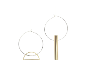 Earrings Mismatch Setting Sun and Warmth