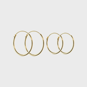 Earring sleeper gold small