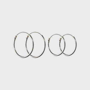 Earring sleeper silver large