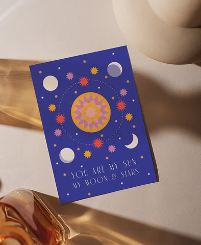 Card A6 Sun Moon & Stars