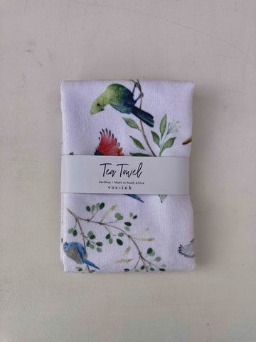 Tea Towel Micro Towelling  Birds