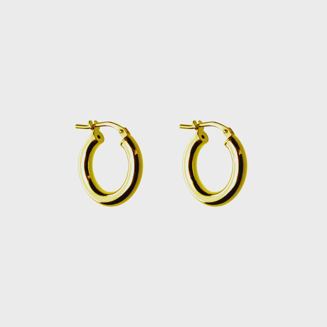 Earring elegant tiny hoop gold