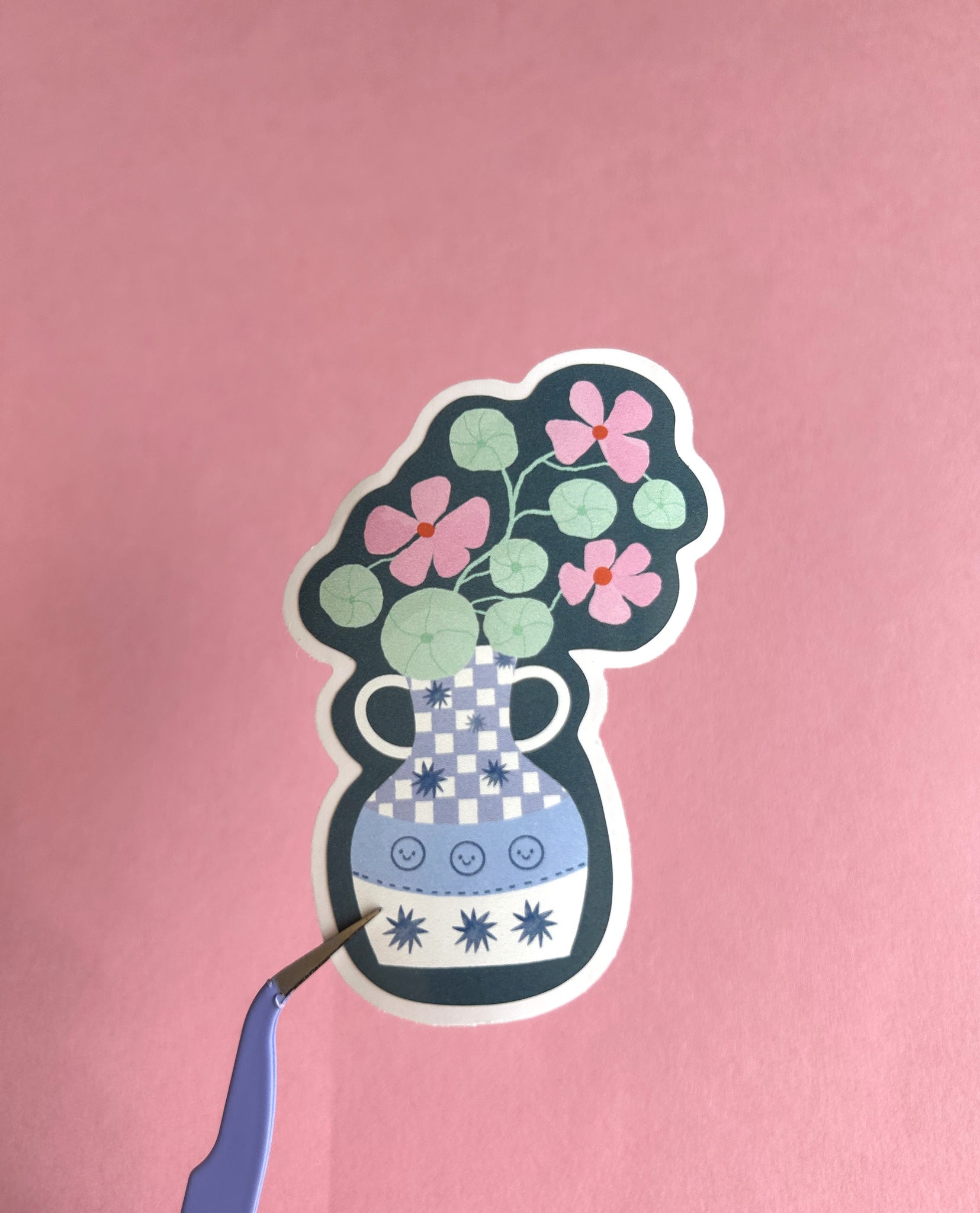 Sticker Flower Vase
