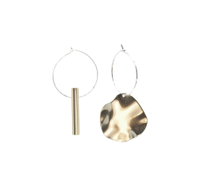 Earrings Mismatch Warmth and Autumn Leaf