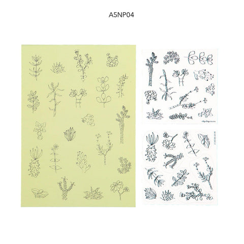 Notepads A5 With Stickers Fynbos - PRESENTspace