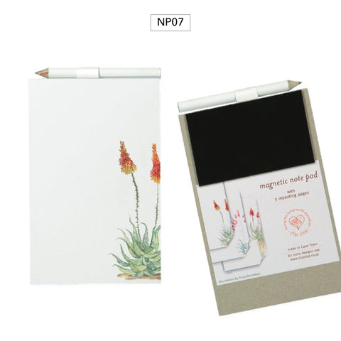 Notepad Magnetic with Pencil Aloe - PRESENTspace