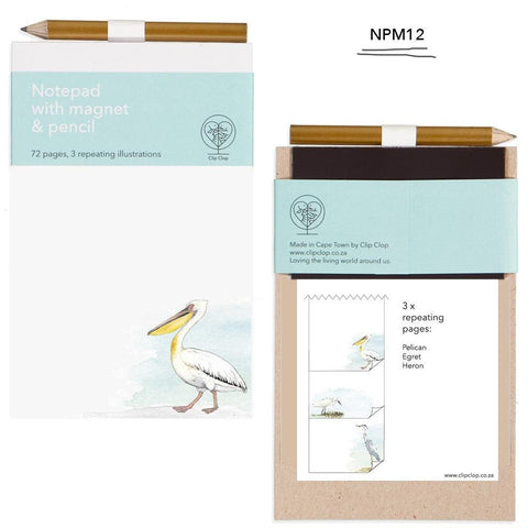 Notepad Magnetic with Pencil Pelican - PRESENTspace