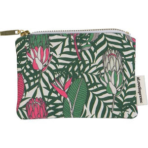 Coin Purse Fynbos Pink on Olive