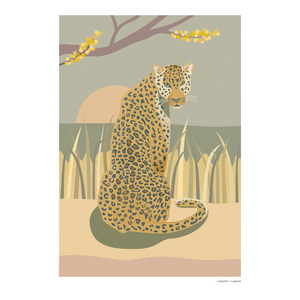 Print A4 African Wild Leopard