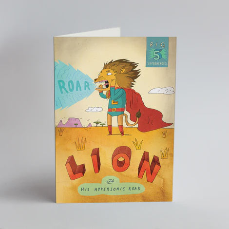 Card Single Big 5 Card - Lion