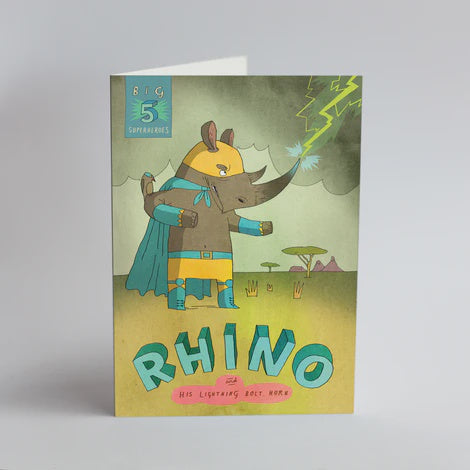 Card Single Big 5 Card - Rhino