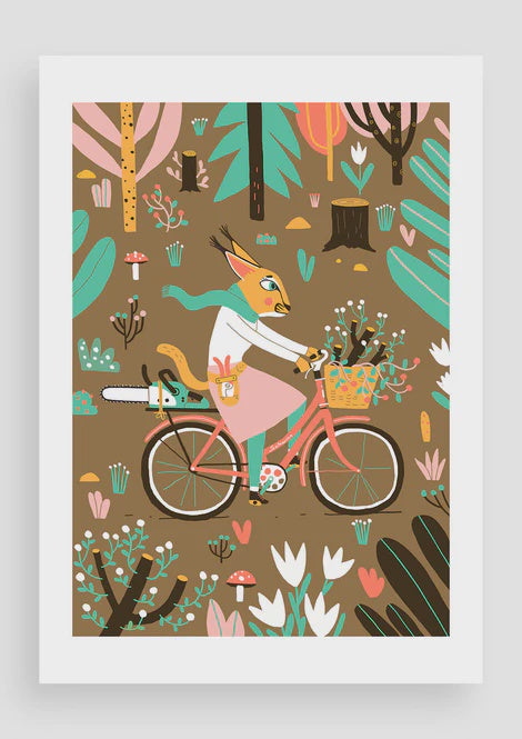 Print A4 Cycling Caracal