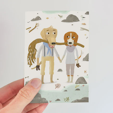 Card Love Dogs Card - Kelp