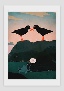 Print A4 Oystercatcher Barf