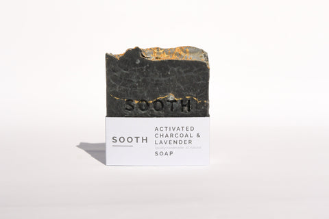 Soap Artisanal Handmade Activated Charcoal and Lavender - PRESENTspace