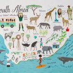 Tea Towel Map Of South Africa - PRESENTspace