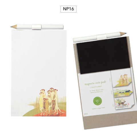 Notepad Magnetic with Pencil Meerkat - PRESENTspace