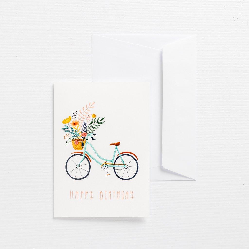 Card Bicycle Happy Birthday - PRESENTspace