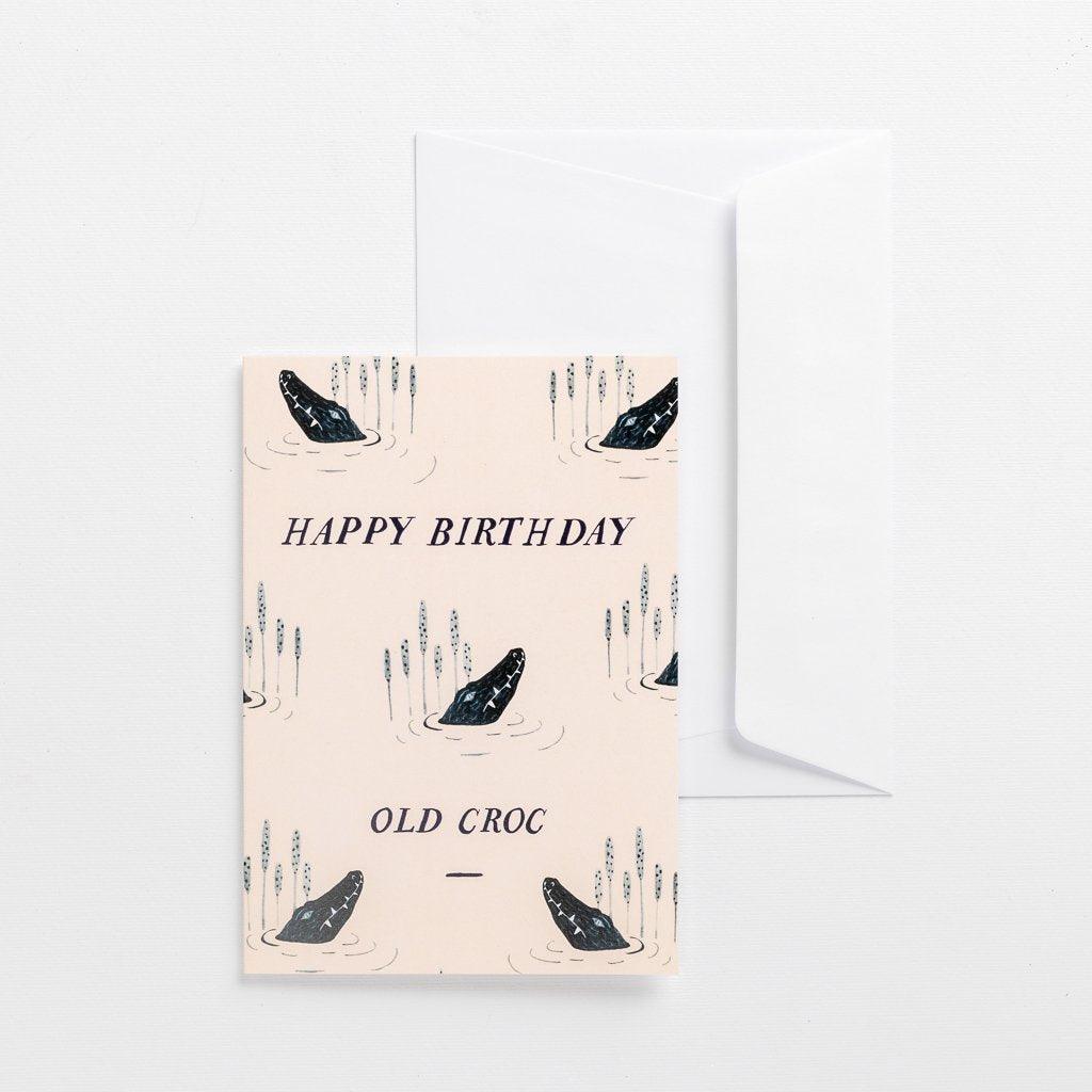 Card Happy Birthday Old Croc - PRESENTspace