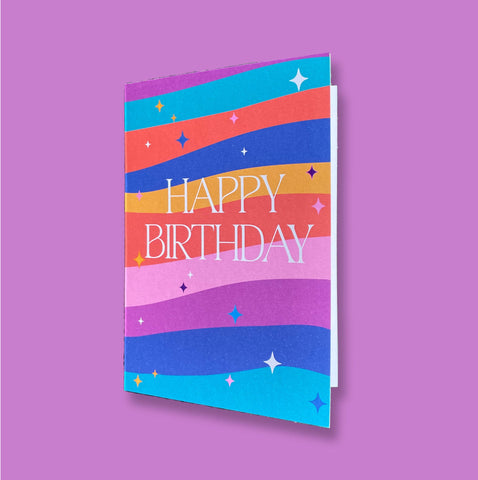 Card A6 Happy Birthday