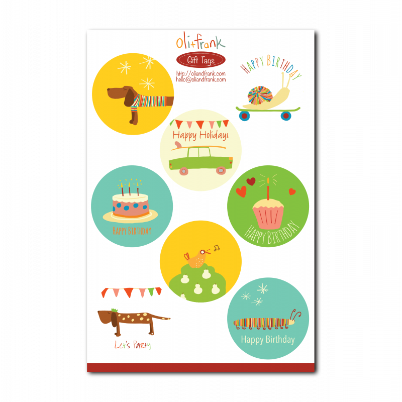 Sticker Pack A5 Gift Labels